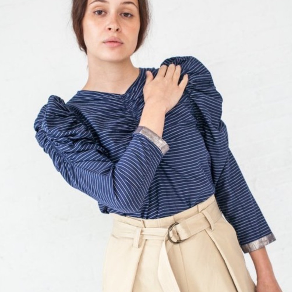 Ulla Johnson Blue Striped Top